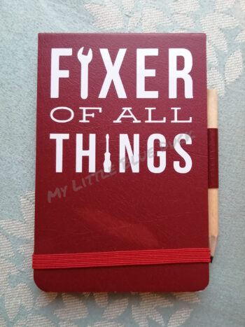 Fixer of all things small notebook with pencil - Image 2