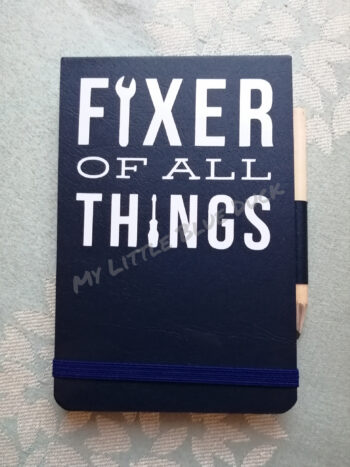 Fixer of all things small notebook with pencil - Image 3