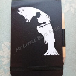 Fish design small notebook with pencil