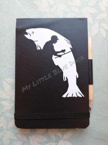 Fish design small notebook with pencil