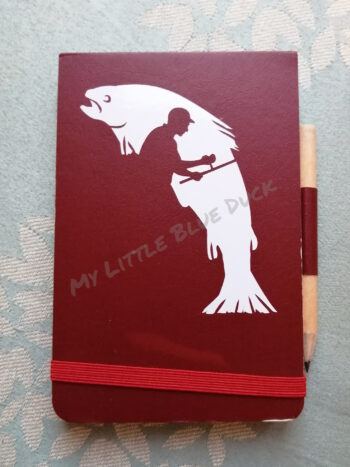 Fish design small notebook with pencil - Image 2